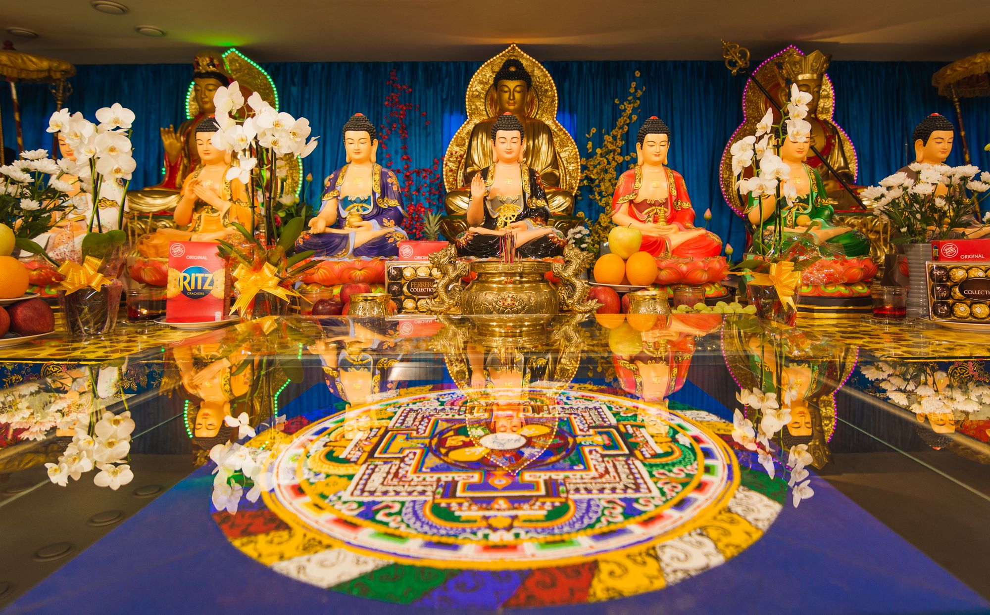 Mandala- made by 4 respected Tibetan masters in April 2023
